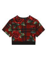 Interlock T-shirt with branded elasticated waistband -  | Dolce & Gabbana