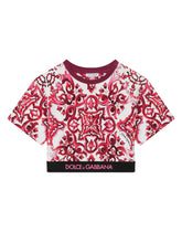 Majolica-print jersey T-shirt -  | Dolce & Gabbana