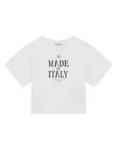 Jersey T-shirt with Made in Italy print -  | Dolce & Gabbana