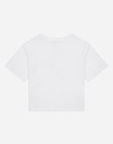 Jersey T-shirt with carnation print -  | Dolce &amp; Gabbana