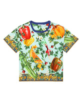 Farmer-print jersey T-shirt -  | Dolce & Gabbana