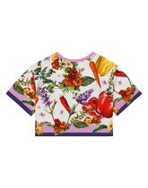 Farmer-print jersey T-shirt -  | Dolce & Gabbana