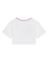 Jersey T-shirt with DG logo patch -  | Dolce & Gabbana