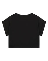 Jersey T-shirt with multi-colored fusible rhinestones -  | Dolce &amp; Gabbana