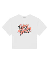 Jersey T-shirt with glittery 'dolce&gabbana' print -  | Dolce & Gabbana