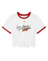 Jersey T-shirt with buon appetito print -  | Dolce & Gabbana