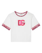 Jersey T-shirt with DG logo -  | Dolce &amp; Gabbana