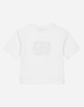 Jersey T-shirt with floral DG print -  | Dolce &amp; Gabbana
