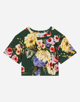 Garden-print interlock T-shirt -  | Dolce & Gabbana