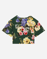 Garden-print interlock T-shirt -  | Dolce & Gabbana