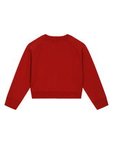 Round-neck sweatshirt with basil print -  | Dolce & Gabbana