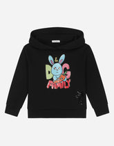Hoodie with Gianpiero D’Alessandro print -  | Dolce & Gabbana
