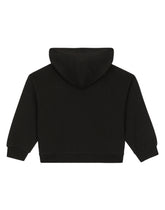 Zip-up jersey hoodie with DG logo patch -  | Dolce &amp; Gabbana