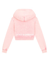 Zip-up hoodie with DG logo -  | Dolce &amp; Gabbana