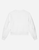 Jersey round-neck sweatshirt with DG logo -  | Dolce &amp; Gabbana