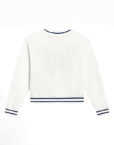 Round-neck sweatshirt with butterfly and DG logo -  | Dolce &amp; Gabbana
