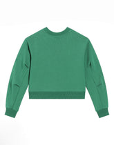 Round-neck sweatshirt with flower and DG logo -  | Dolce &amp; Gabbana
