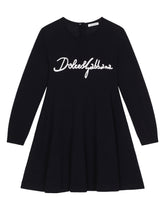 Knit dress with Dolce&amp;Gabbana logo -  | Dolce &amp; Gabbana