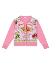 Arancini-print cotton and twill cardigan -  | Dolce & Gabbana