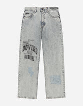 5-pocket denim jeans with DGVIB3 logo -  | Dolce & Gabbana