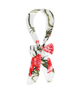 Carnation-print poplin headband -  | Dolce & Gabbana
