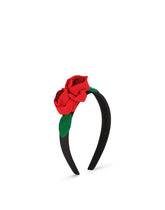 Satin hairband with georgette rose -  | Dolce & Gabbana