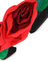 Satin hairband with georgette rose -  | Dolce & Gabbana