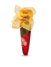 Poplin headband with flower print -  | Dolce & Gabbana