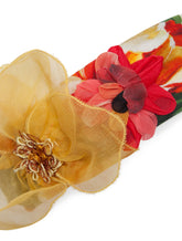 Poplin headband with flower print -  | Dolce & Gabbana