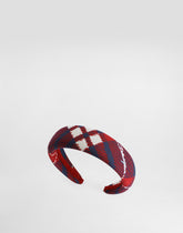 Tartan Print Headband -  | Dolce &amp; Gabbana