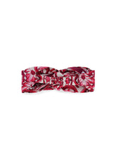 Poplin headband with yellow majolica print -  | Dolce &amp; Gabbana