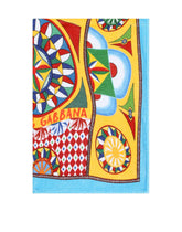Carretto-print terry beach towel (140x80) -  | Dolce & Gabbana