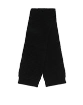 Basketweave-stitch scarf with DG logo patch -  | Dolce & Gabbana