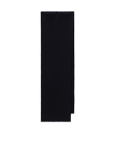 Knit scarf with crest patch -  | Dolce & Gabbana
