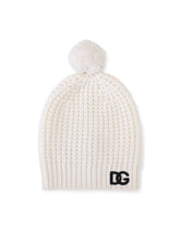 Basketweave-stitch hat with DG logo patch -  | Dolce &amp; Gabbana