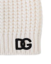 Basketweave-stitch hat with DG logo patch -  | Dolce &amp; Gabbana
