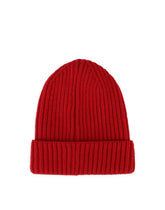 Ribbed knit hat with logo label -  | Dolce &amp; Gabbana