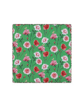 Leopard and carnation-print jersey blanket -  | Dolce & Gabbana