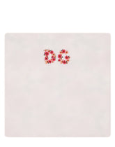 Jersey blanket with camellia DG print -  | Dolce &amp; Gabbana