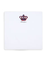 Jersey blanket with crown print -  | Dolce & Gabbana