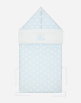 Sleeping bag in jersey with DG logo print -  | Dolce &amp; Gabbana