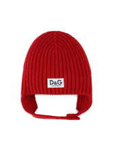 Ribbed knit hat with logo label -  | Dolce &amp; Gabbana