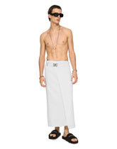 Cotton jacquard beach towel with DG Monogram -  | Dolce &amp; Gabbana