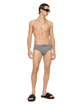Two-way-stretch cotton mid-rise briefs with logo tag -  | Dolce &amp; Gabbana