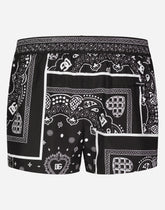Short swim trunks with bandanna print -  | Dolce &amp; Gabbana