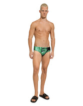 Banana-tree-print swim briefs with high-cut leg -  | Dolce &amp; Gabbana