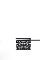 Mid-length swim trunks with bandanna print -  | Dolce &amp; Gabbana