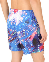 Mid-length swim trunks with illumination print -  | Dolce & Gabbana