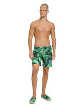Mid-rise swim trunks with banana tree print -  | Dolce &amp; Gabbana