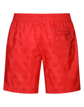 Mid-length swim trunks with jacquard DG Monogram -  | Dolce & Gabbana